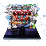 Gasoline Engine Anatomy Display Stand